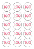 100th Birthday Flowers Edible Icing Cake Topper or Ribbon