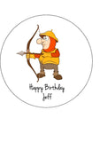 Archery / Archer 01 Edible Icing Cake Topper or Ribbon