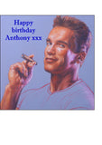 Arnold Schwarzenegger 01 Edible Icing Cake Topper or Ribbon