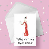 Art Deco Lady 02 Card