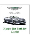 Aston Martin Car 02 Edible Icing Cake Topper or Ribbon