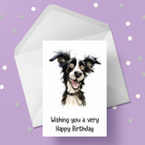 Border Collie 01 Edible Icing Cake Topper or Ribbon