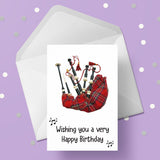 Bagpipes Edible Icing Cake Topper or Ribbon