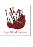 Bagpipes Edible Icing Cake Topper or Ribbon