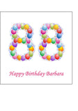 88th Birthday Balloons Edible Icing Cake Topper or Ribbon