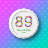 89th Birthday Balloons Edible Icing Cake Topper or Ribbon