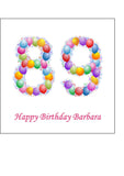 89th Birthday Balloons Edible Icing Cake Topper or Ribbon