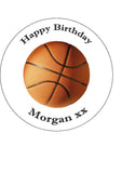 Basketball 02 Edible Icing Cake Topper or Ribbon