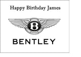 Bentley Logo Edible Icing Cake Topper or Ribbon