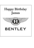 Bentley Logo Edible Icing Cake Topper or Ribbon