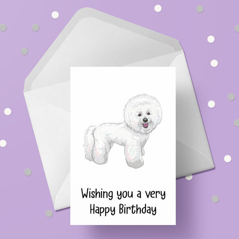 Bichon Frise Dog Card