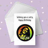 Bob Marley 02 Edible Icing Cake Topper or Ribbon