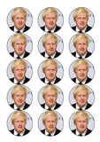 Boris Johnson Edible Icing Cake Topper or Ribbon