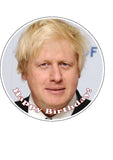 Boris Johnson Edible Icing Cake Topper or Ribbon