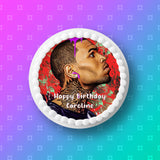 Chris Brown 01 Edible Icing Cake Topper or Ribbon