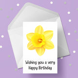 Daffodil Flower Edible Icing Cake Topper or Ribbon