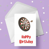 Dartboard Dart Board Darts 02 Edible Icing Cake Topper or Ribbon