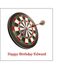 Dartboard Dart Board Darts 02 Edible Icing Cake Topper or Ribbon