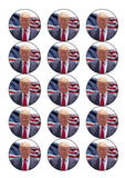 Donald Trump 01 Edible Icing Cake Topper or Ribbon