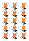 Donald Trump 02 Edible Icing Cake Topper or Ribbon