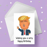 Donald Trump 02 Edible Icing Cake Topper or Ribbon