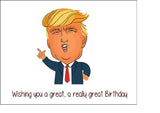 Donald Trump 02 Edible Icing Cake Topper or Ribbon