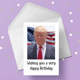 Donald Trump 01 Edible Icing Cake Topper or Ribbon