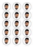 Drake 02 Edible Icing Cake Topper or Ribbon