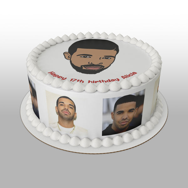 Drake 02 Edible Icing Cake Topper or Ribbon