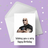 Dwayne Johnson 01  Edible Icing Cake Topper or Ribbon