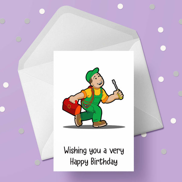 Electrician Birthday Card