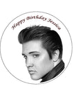 Elvis Presley 01 Edible Icing Cake Topper or Ribbon