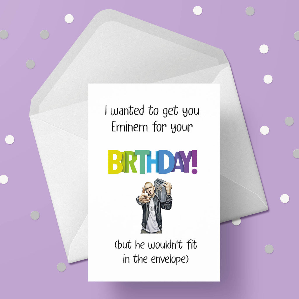 Eminem Funny Birthday Card – the caker online