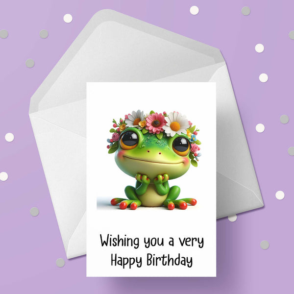 Frog 04 Birthday Card