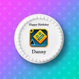 Geometry Dash Edible Icing Cake Topper