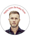 Gary Barlow 01 Edible Icing Cake Topper or Ribbon