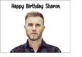 Gary Barlow 01 Edible Icing Cake Topper or Ribbon