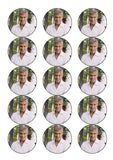 George Clooney 02 Edible Icing Cake Topper or Ribbon