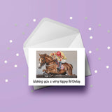 Horse Racing Birthday Card