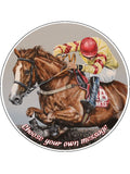 Horse Racing Edible Icing Cake Topper 02