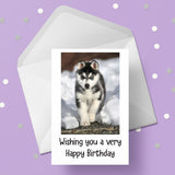 Husky Dog 02 Edible Icing Cake Topper or Ribbon