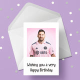 Lionel Messi 01 Miami Birthday Card