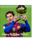 Lionel Messi 03 Edible Icing Cake Topper or Ribbon