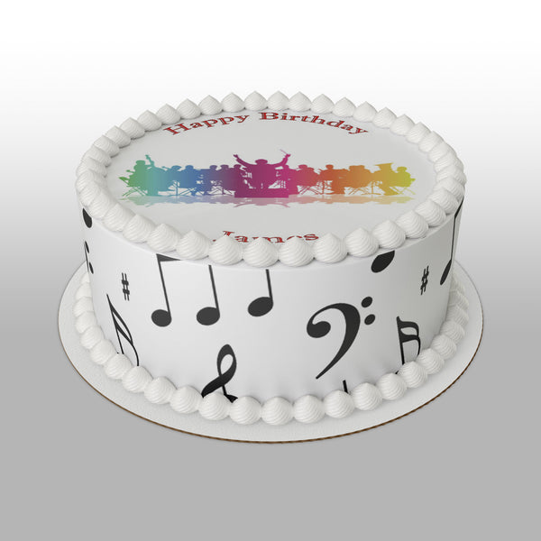 Orchestra Edible Icing Cake Topper 02