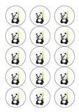 Panda Bear 01 Edible Icing Cake Topper