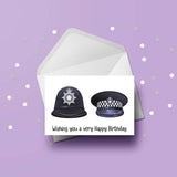 Police Helmets Edible Icing Cake Topper