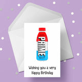 Prime Energy Drink Birthday Card