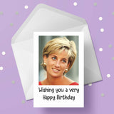 Princess Diana Edible Icing Cake Topper or Ribbon