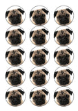 Pug 01 Edible Icing Cake Topper