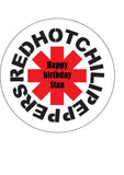 Red Hot Chili Peppers Edible Icing Cake Topper